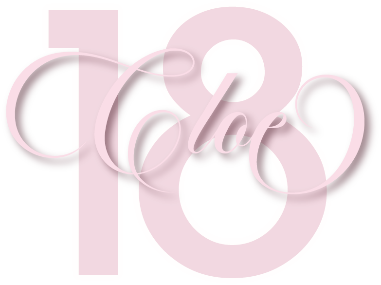 Logo 18° compleanno di Cloe